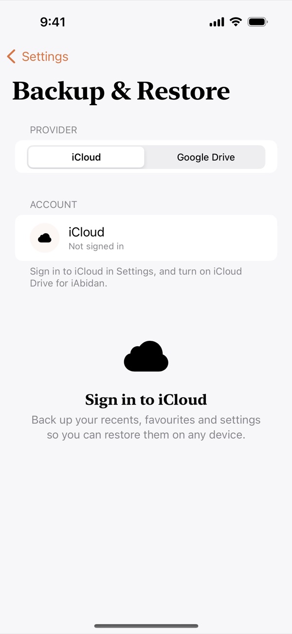Backup & Restore